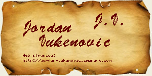 Jordan Vukenović vizit kartica